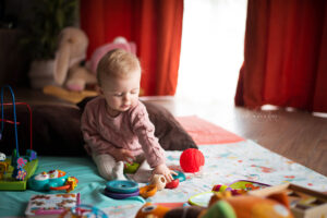 Shooting photo bébé maison