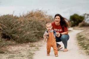 Séance photo bébé extérieur