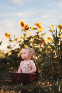 Photographe bébé en extérieur Charente