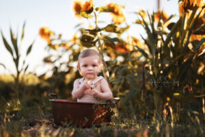 Photographe bébé en extérieur
